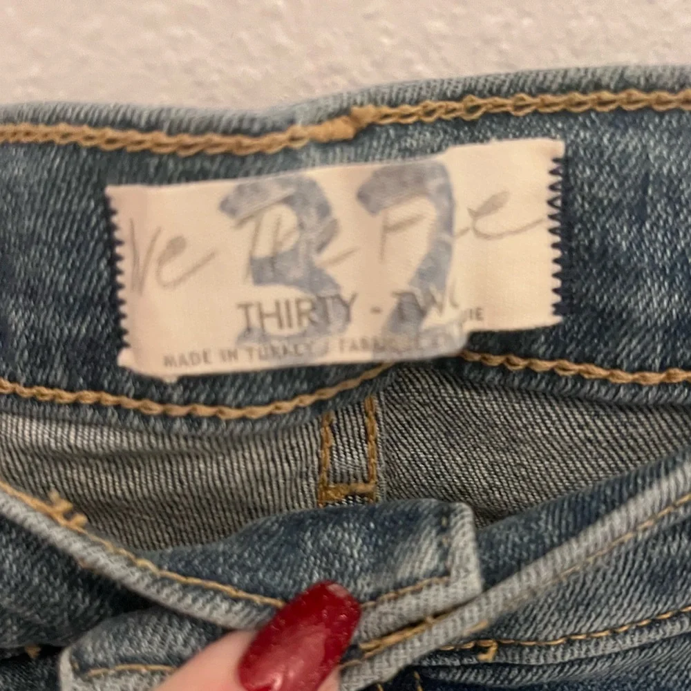 🤗 Free People Ocean Blue Denim Jeans - Picture 4 of 4